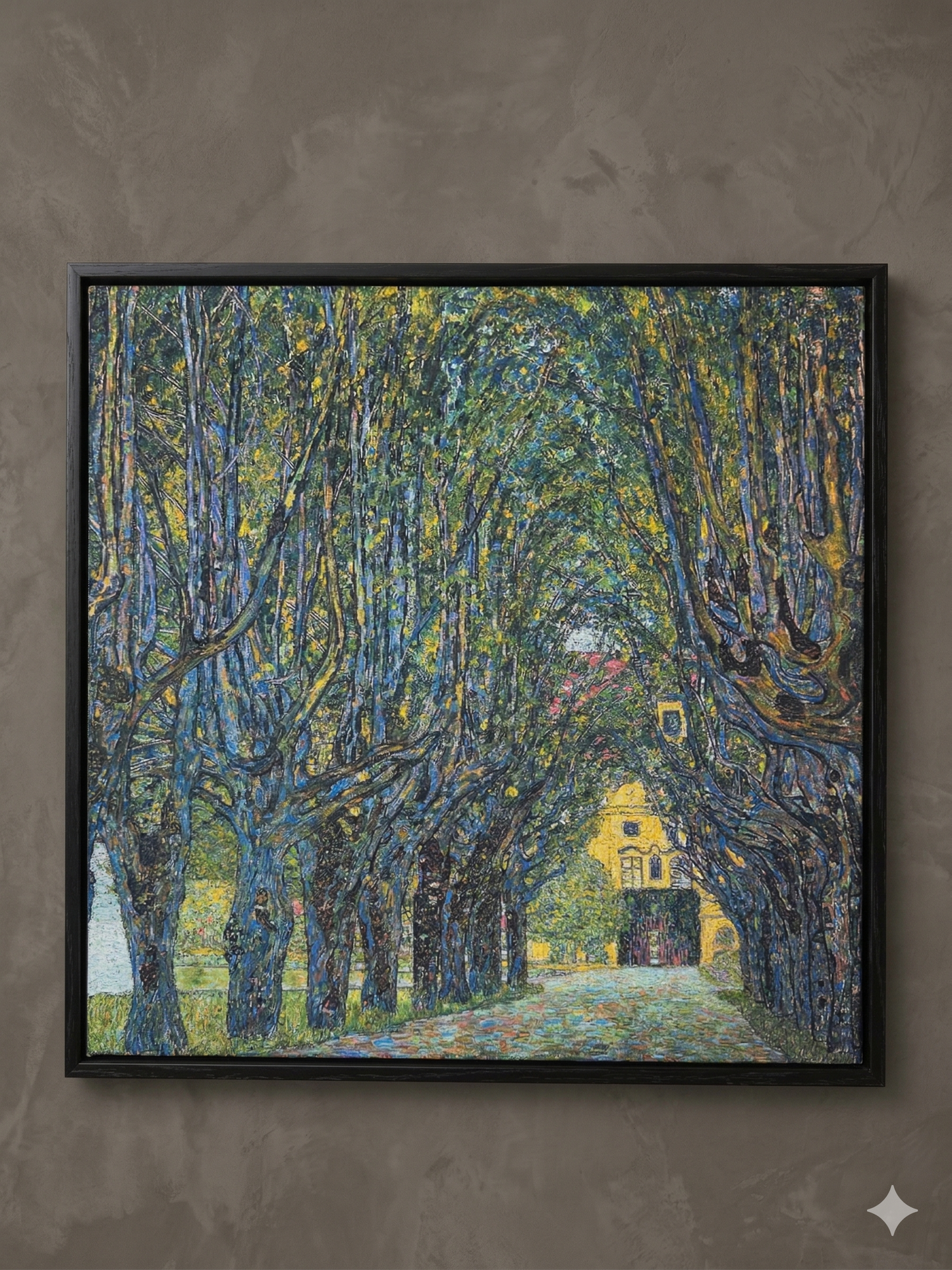 Gustav Klimt Inspired 'Avenue of Trees' Canvas Art - 40x40cm