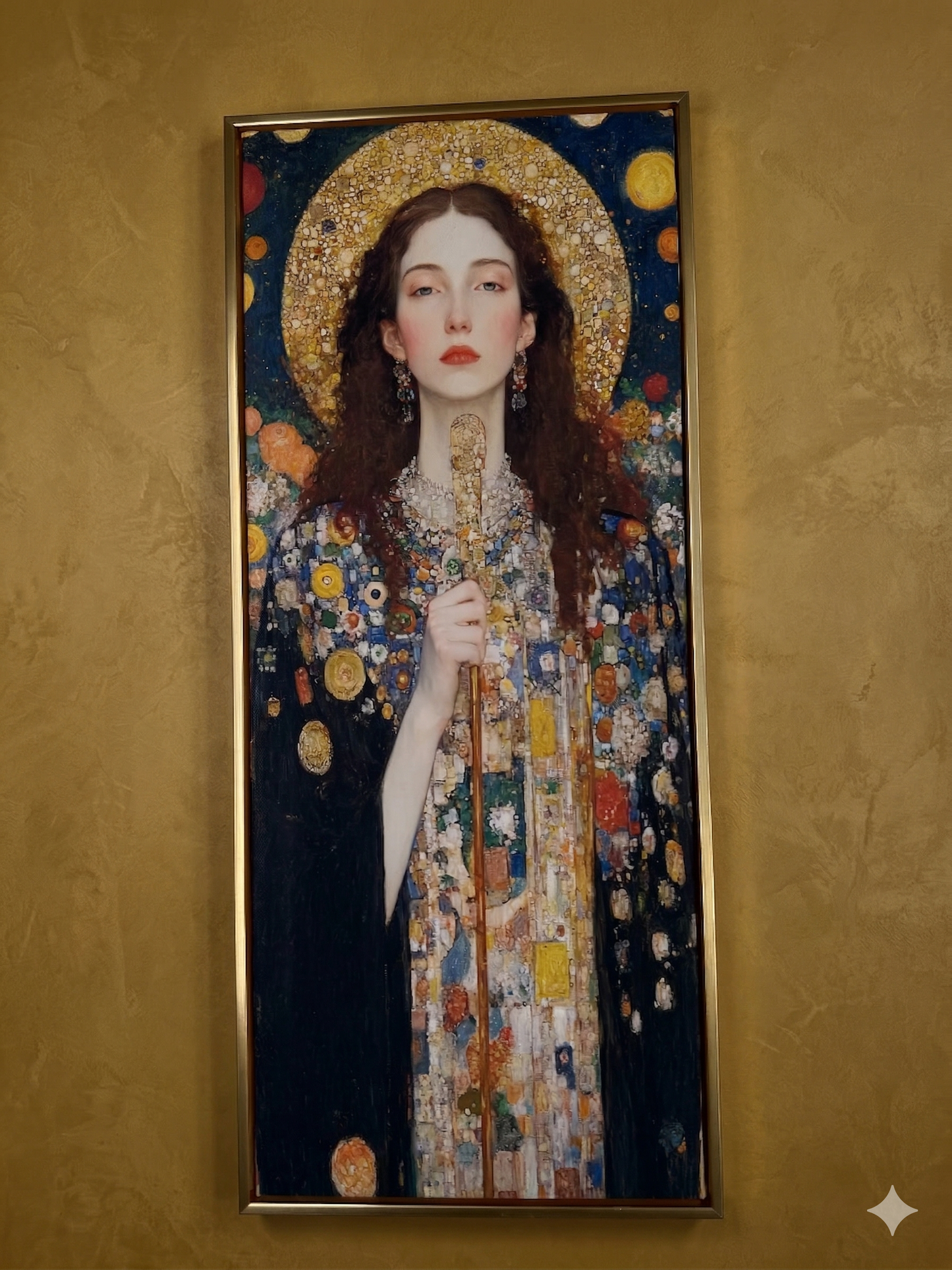 Gustav Klimt Inspired 'The Golden Sovereign' Canvas Art - 30x70cm
