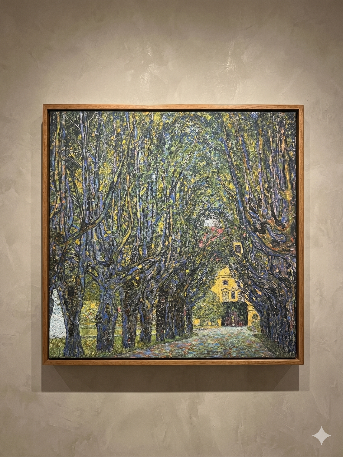 Gustav Klimt Inspired 'Avenue of Trees' Canvas Art - 40x40cm