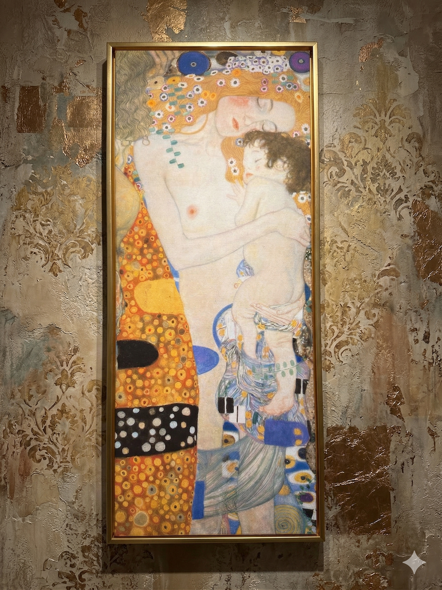 Gustav Klimt Inspired 'The Three Ages of Woman' Canvas Art - 30x70cm