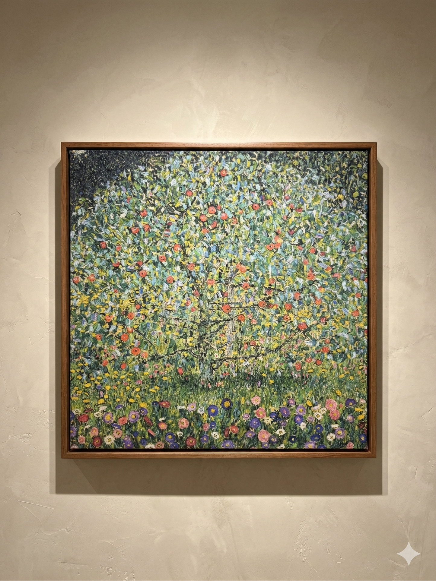 Gustav Klimt Inspired 'The Lone Fruit Tree' Canvas Art - 40x40cm
