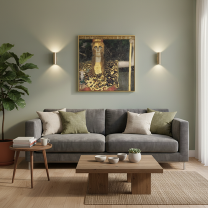 Golden Guardian Klimt Canvas Art