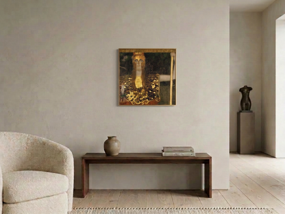 Gustav Klimt Inspired 'Pallas Athene' Canvas Art - 70x70cm
