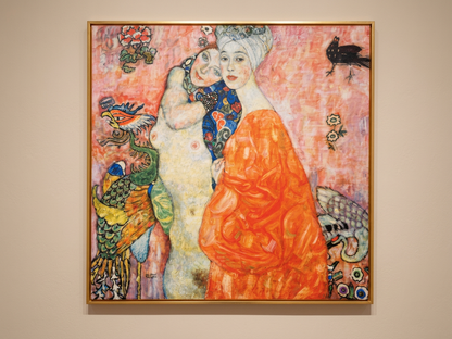 Gustav Klimt Inspired 'The Friends II' Canvas Art - 70x70cm