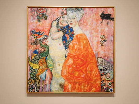 Gustav Klimt Inspired 'The Friends II' Canvas Art - 70x70cm