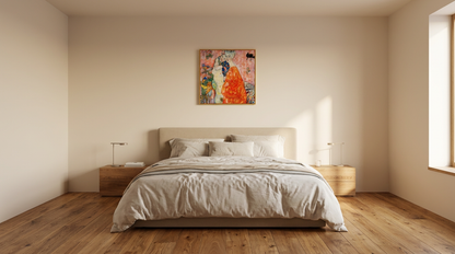 Gustav Klimt Inspired 'The Friends II' Canvas Art - 70x70cm